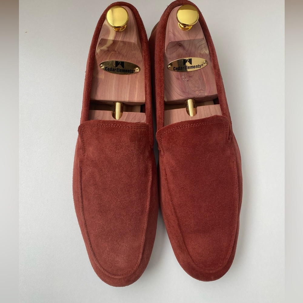 Suede driving loafers